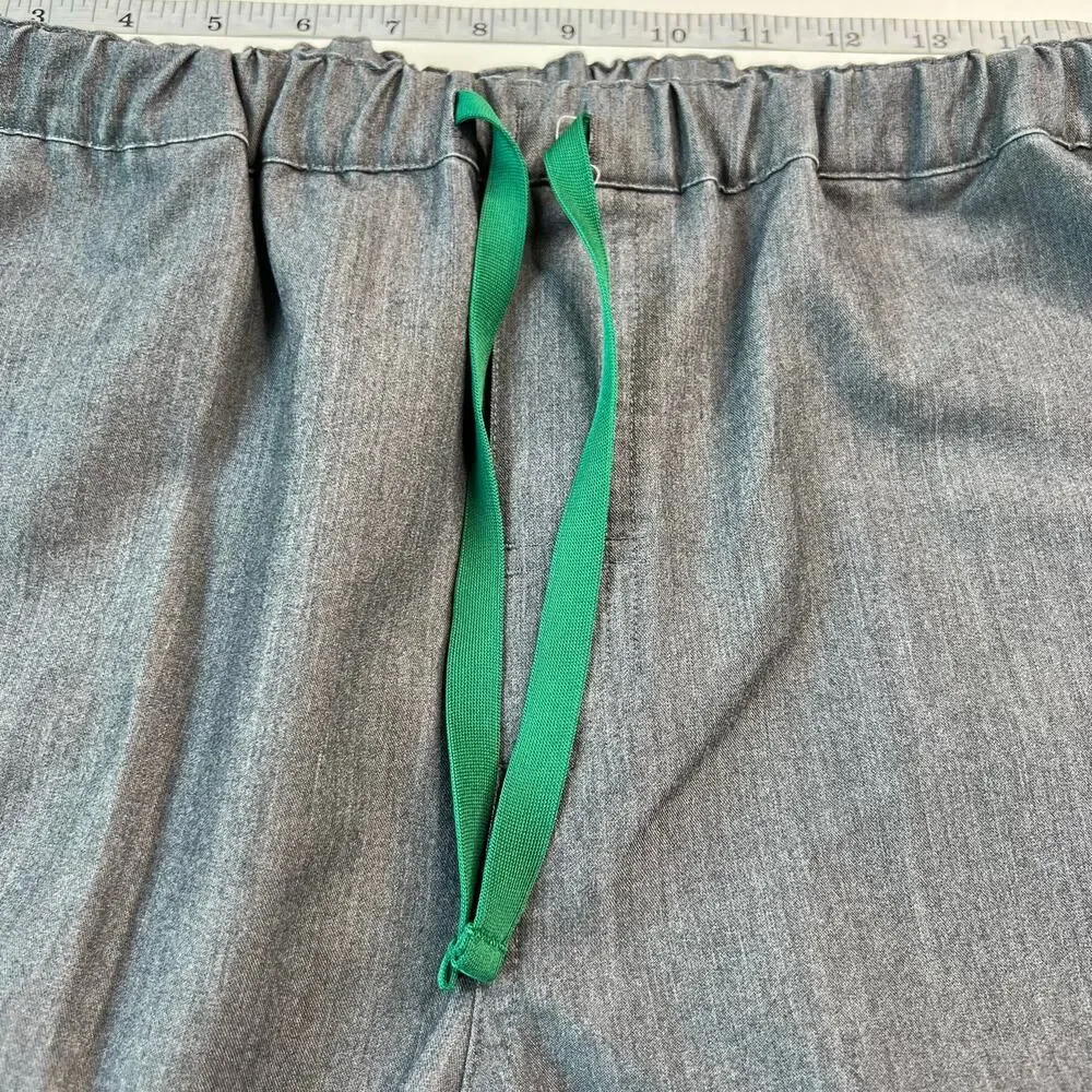 FIGS Men's Pisco Basic Scrub Pants Elastic Waistband Straight Leg Pockets Size L